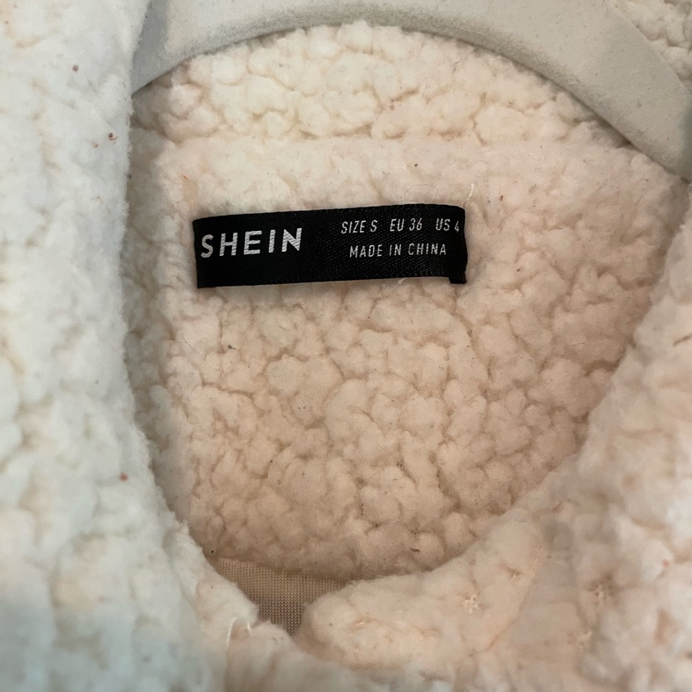 Oversized Teddy Button Up Jacket - image 4